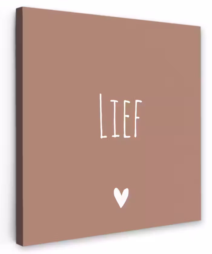 Spreuken - Lief - Quotes Tuinposter op houten frame 2 cm dik klein -3d