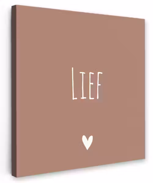 Spreuken - Lief - Quotes Tuinposter op houten frame 2 cm dik klein -3d