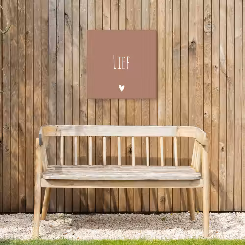 Spreuken - Lief - Quotes Tuinposter op houten frame 2 cm dik klein -sfeer4