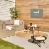 Spreuken - Geniet meer niet - Zomer - Tekst - Genieten Tuinposter op houten frame 2 cm dik klein -sfeer2