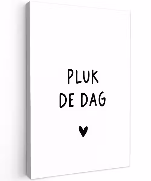 Spreuken - Pluk de dag - Quotes - Carpe diem Tuinposter op houten frame 2 cm dik klein -3d
