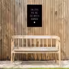 Spreuken - Zing vecht huil bid lach werk en bewonder - Quotes - Ramses Shaffy Tuinposter op houten frame 2 cm dik klein -sfeer4