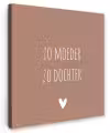 Spreuken - Zo moeder zo dochter - Mama - Dochter - Quotes Tuinposter op houten frame 2 cm dik klein -3d