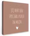 Spreuken - Quotes - Jij hebt een speciaal plekje in mijn hart Tuinposter op houten frame 2 cm dik klein -3d