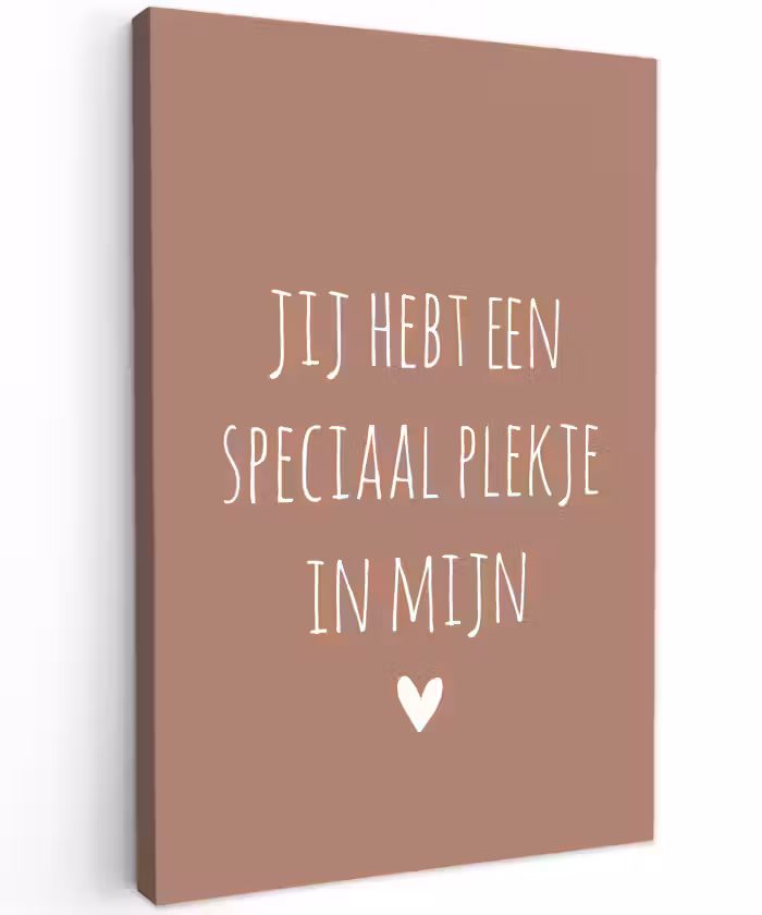 Spreuken - Quotes- Een speciaal plekje in mijn hart Tuinposter op houten frame 2 cm dik klein -3d