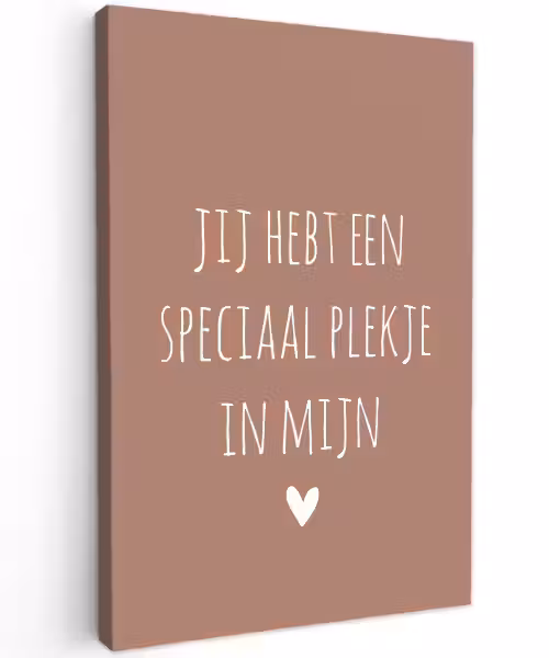 Spreuken - Quotes- Een speciaal plekje in mijn hart Tuinposter op houten frame 2 cm dik klein -3d