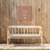 Spreuken - Quotes - Kleine baas Tuinposter op houten frame 2 cm dik klein -sfeer4