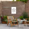 Spreuken - Quotes - Liefde maakt van een huis een thuis Tuinposter op houten frame 2 cm dik klein -sfeer3