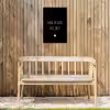 Spreuken - Quotes - Mag ik dan bij jou - Claudia de Breij Tuinposter op houten frame 2 cm dik klein -sfeer4