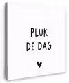 Spreuken - Quotes - Pluk de dag - Carpe diem Tuinposter op houten frame 2 cm dik klein -3d
