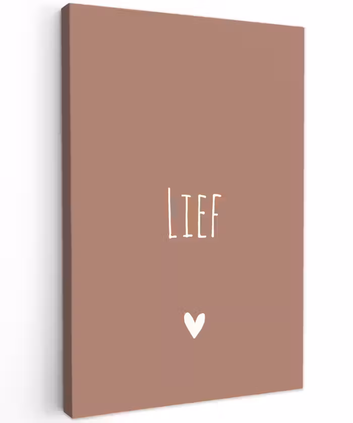 Spreuken - Quotes - Lief Tuinposter op houten frame 2 cm dik klein -3d