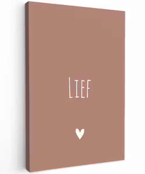 Spreuken - Quotes - Lief Tuinposter op houten frame 2 cm dik klein -3d