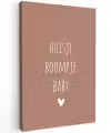 Spreuken - Quotes - Huisje boompje baby Tuinposter op houten frame 2 cm dik klein -3d