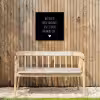 Spreuken - Quotes - Wat ben je mooi vandaag Tuinposter op houten frame 2 cm dik klein -sfeer4