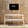 Thuis - Quotes - Knus plekje - Tekst Tuinposter op houten frame 2 cm dik klein -sfeer4