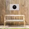 Tekst - Geluk definitie - Quotes - Geluk (is genieten van wat er is) - Woordenboek Tuinposter op houten frame 2 cm dik klein -sfeer4