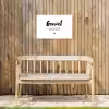 Tekst - Geniet meer niet - Genieten - Quotes Tuinposter op houten frame 2 cm dik klein -sfeer4