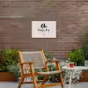 Tekst - Oh happy day - Quotes - Blij Tuinposter op houten frame 2 cm dik klein -sfeer3