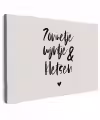Tekst - Wijn - Zonnetje, wijntje & kletsen - Quotes Tuinposter op houten frame 2 cm dik klein -3d