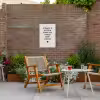 droom-beige Tuinposter op houten frame 2 cm dik klein -sfeer3