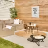 droom-beige Tuinposter op houten frame 2 cm dik klein -sfeer2