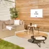Ons stekkie - Quotes - Spreuken Tuinposter op houten frame 2 cm dik klein -sfeer2