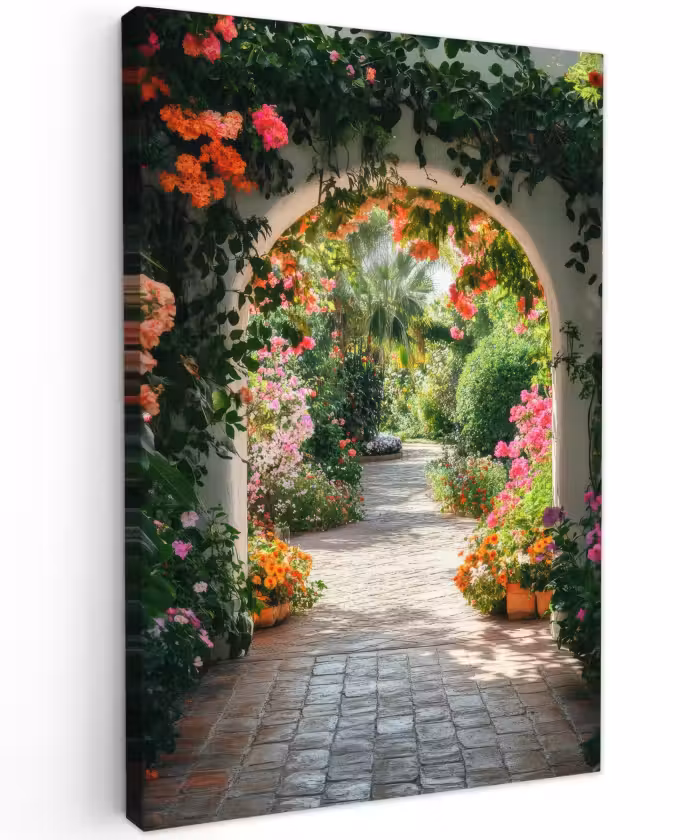 Outdoor Leinwand - vista - Blumen - Natur - Blumengarten