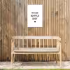 Huisje boompje baby - Spreuken - Quotes Tuinposter op houten frame 2 cm dik klein -sfeer4