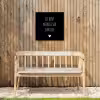 Quotes - Jij bent mijn liever dan lief - Spreuken Tuinposter op houten frame 2 cm dik klein -sfeer4