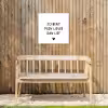 Quotes - Jij bent mijn liever dan lief - Spreuken Tuinposter op houten frame 2 cm dik klein -sfeer4