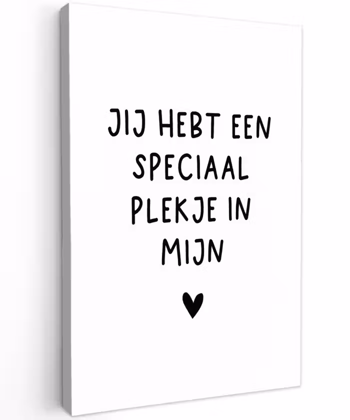 Quotes - Een speciaal plekje in mijn hart - Spreuken Tuinposter op houten frame 2 cm dik klein -3d