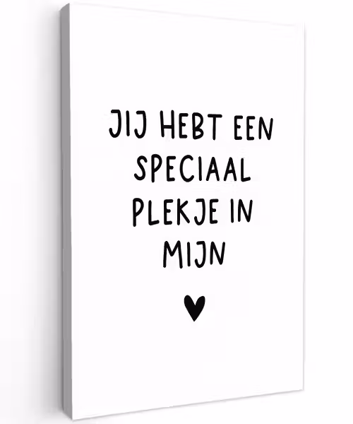 Quotes - Een speciaal plekje in mijn hart - Spreuken Tuinposter op houten frame 2 cm dik klein -3d