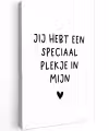 Quotes - Een speciaal plekje in mijn hart - Spreuken Tuinposter op houten frame 2 cm dik klein -3d