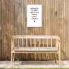 Quotes - Herinner je gisteren droom over morgen geniet vandaag - Spreuken Tuinposter op houten frame 2 cm dik klein -sfeer4