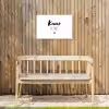 Quotes - Knus plekje - Tuin - Tekst Tuinposter op houten frame 2 cm dik klein -sfeer4