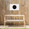 Quotes - Geniet - Zomer - Tekst Tuinposter op houten frame 2 cm dik klein -sfeer4