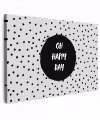 Quotes - Gelukkig - Tekst - Oh happy day Tuinposter op houten frame 2 cm dik klein -3d
