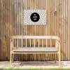 Quotes - Gelukkig - Tekst - Oh happy day Tuinposter op houten frame 2 cm dik klein -sfeer4