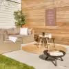 Quotes - Grote avonturen beginnen klein - Spreuken Tuinposter op houten frame 2 cm dik klein -sfeer2