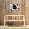 Quotes - Hartje - Tekst - Geniet Tuinposter op houten frame 2 cm dik klein -sfeer4