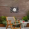 Quotes - Hé zon, ga je mee stralen? - Tekst - Zon - Zomer Tuinposter op houten frame 2 cm dik klein -sfeer3