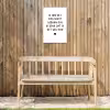 Quotes - Ik heb het nog nooit gedaan dus - Spreuken Tuinposter op houten frame 2 cm dik klein -sfeer4