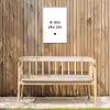 Quotes - Ik hou van jou - Spreuken Tuinposter op houten frame 2 cm dik klein -sfeer4