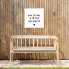 Quotes - Van jou wil ik er nog wel eentje - Spreuken Tuinposter op houten frame 2 cm dik klein -sfeer4