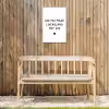Quotes - Doe mij maar levenslang met jou - Spreuken Tuinposter op houten frame 2 cm dik klein -sfeer4