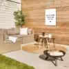 Quotes - Doe mij maar levenslang met jou - Spreuken Tuinposter op houten frame 2 cm dik klein -sfeer2