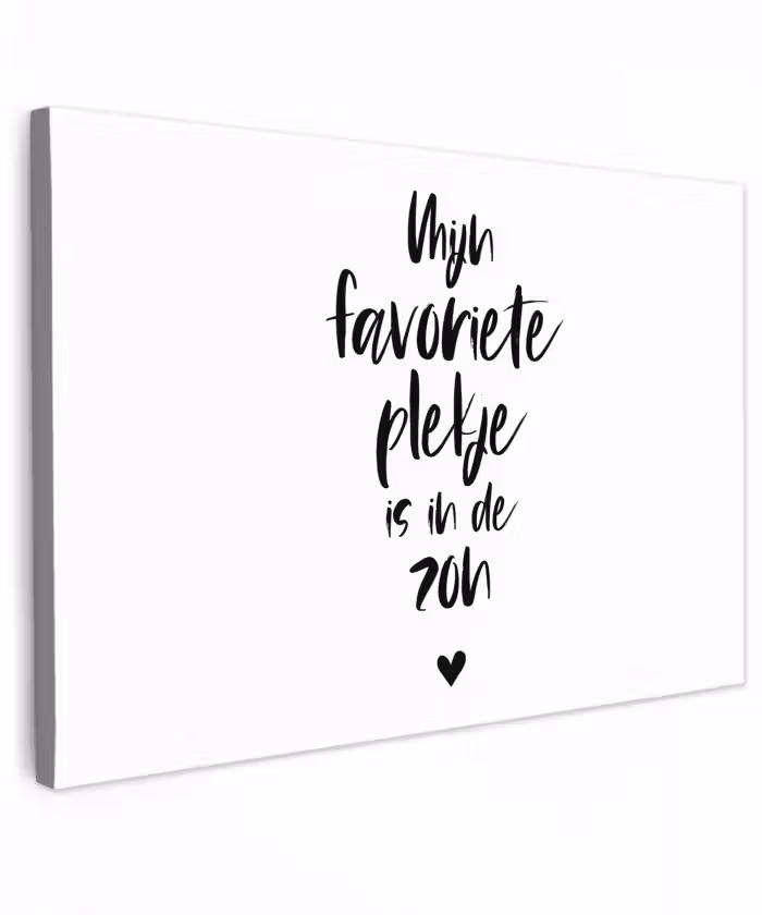 Quotes - Mijn favoriete plekje in in de zon - Zomer - Zon - Tekst Tuinposter op houten frame 2 cm dik klein -3d