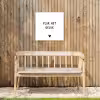 Quotes - Pluk het geluk - Spreuken Tuinposter op houten frame 2 cm dik klein -sfeer4