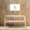 Quotes - Pluk de dag - Tekst - Zwart wit - Hartje Tuinposter op houten frame 2 cm dik klein -sfeer4