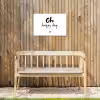 Quotes - Oh happy day - Spreuken - Geluk Tuinposter op houten frame 2 cm dik klein -sfeer4